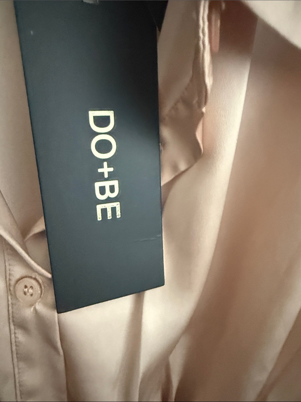 NWT! Light beige satin midi - Picture 4 of 4